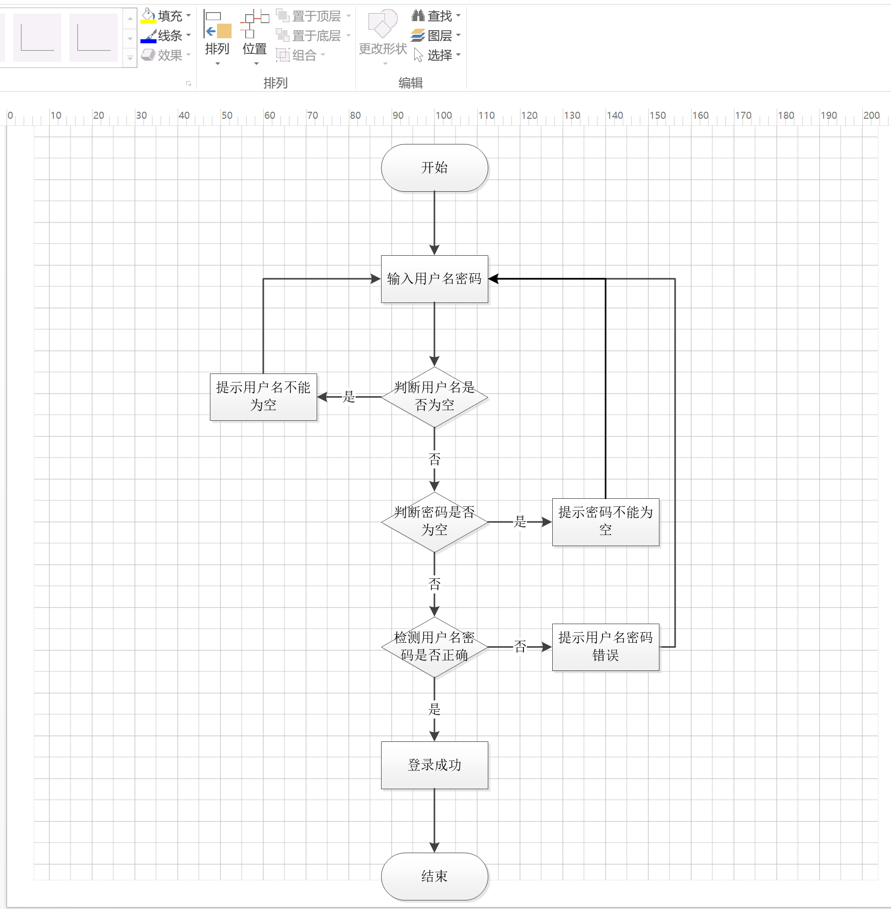 visio登录流程图源文件可在word里编辑-资源社区